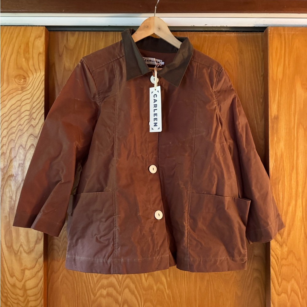 NWT Carleen waxed cotton chore coat